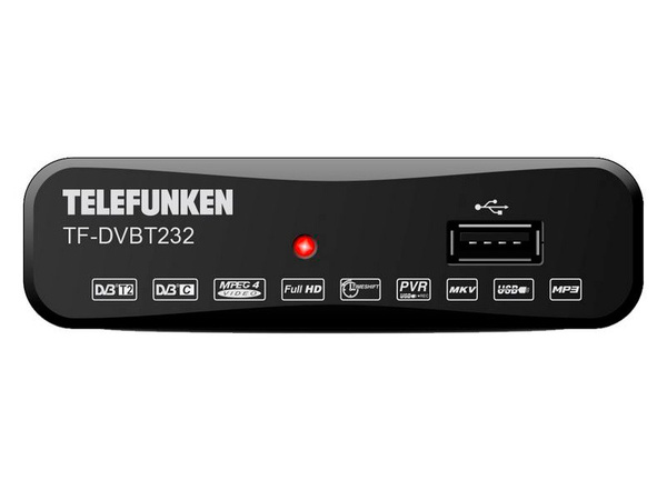 ТВ-тюнер Telefunken TF-DVBT232, черный купить по выгодной цене в ...