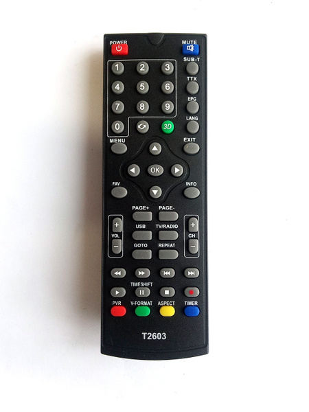 Пульт ДУ Пульт для SkyVision T2202 (вар2), T2603ic DVB-T2 - с кнопкой ...