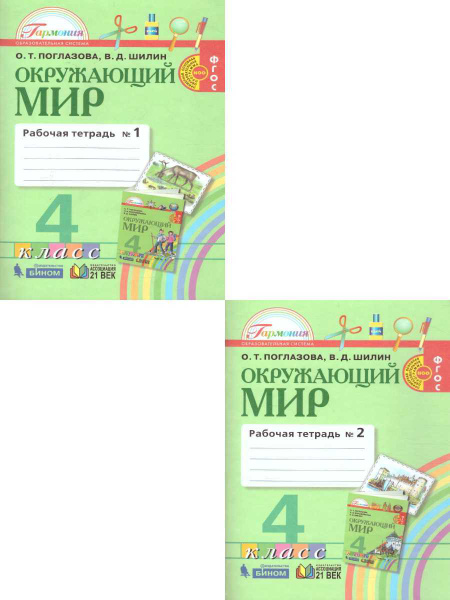 Окружающий мир 4 класс. Рабочая тетрадь. Комплект в 2-х частях. ФГОС ...