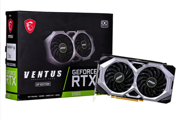 Видеокарта MSI GeForce RTX 2060, 6 ГБ - купить по низким ценам в ...
