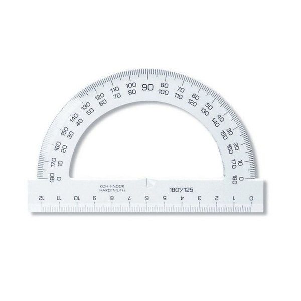 Транспортир 180/12.5 см, Koh-I-Noor, прозрачный купить на OZON по ...