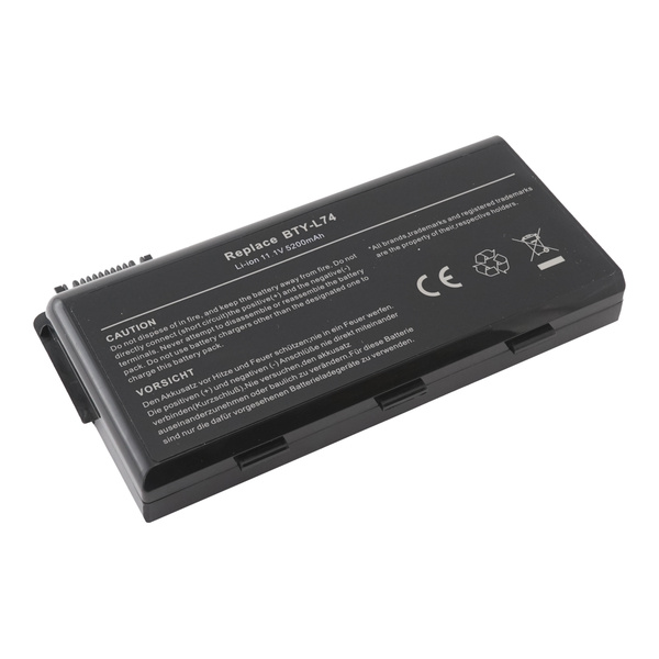 Azerty Аккумулятор для ноутбука MSI 5200 мАч, (BTY-L74, BTY-L75, MS ...