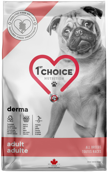 Корм 1st Choice Derma All Breeds для собак, для кожи и шерсти ...