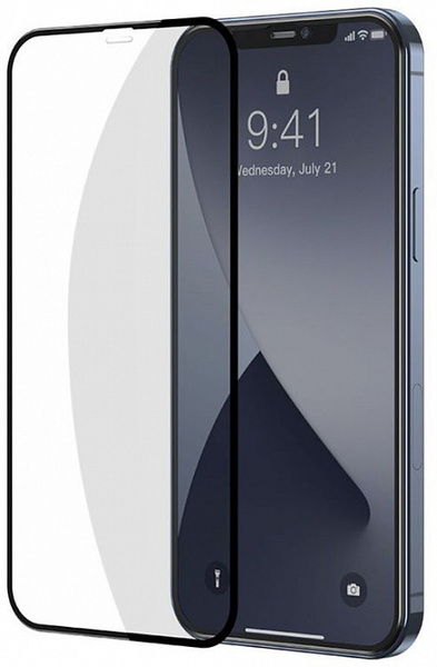 Защитное стекло для iPhone 12 Mini / Айфон 12 Мини Black (чёрное) Full ...
