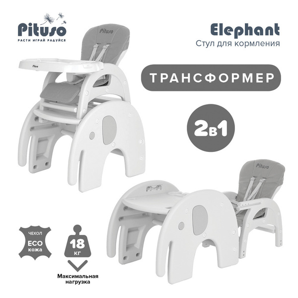 Вопросы и ответы о Стульчик для кормления ребенка Pituso Elephant ...