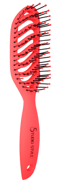 STUDIO STYLE Щетка для волос для укладки изогнутая коралловая купить на ...