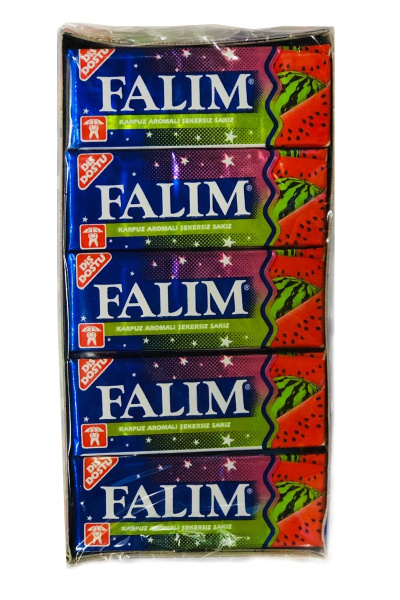 Жевательная резинка (без сахара) с предсказаниями, арбузная, "Falim ...