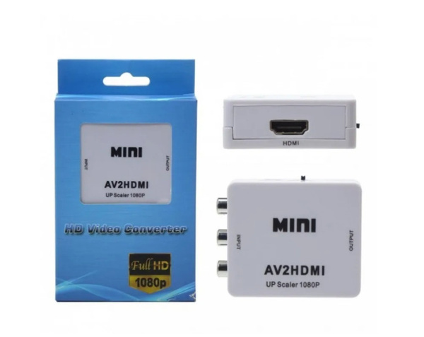 Адаптер-переходник AV2HDMI (RCA тюльпаны на HDMI) со звуком - купить с ...