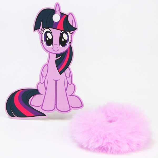 Hasbro Резинка для волос "Искорка", My Little Pony, фиолетовая, 2 штуки ...