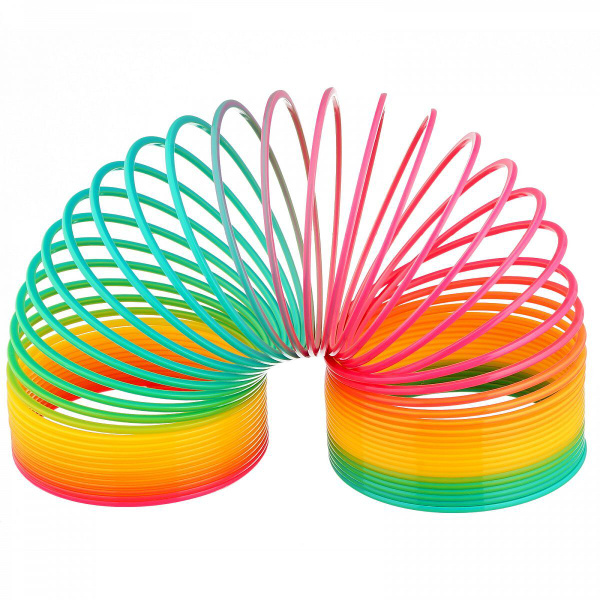 Ретро-пружинка "Slinky" радуга. Игрушка- антистресс. - купить с ...