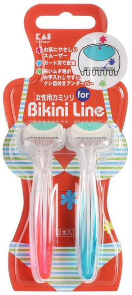 Kai Bikini Line Бритва безопасная для зоны бикини одноразовая 1 лезвие ...