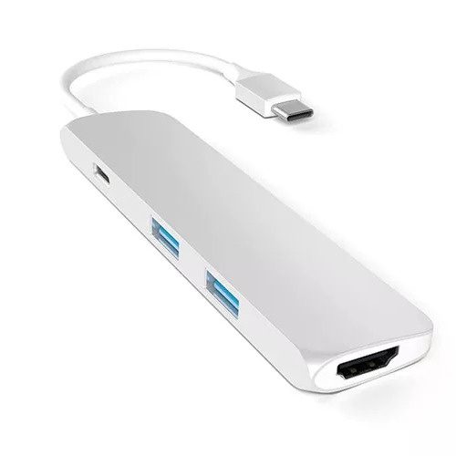 Переходник Satechi Slim Aluminum Type-C Multi-Port Adapter (4K HDMI ...