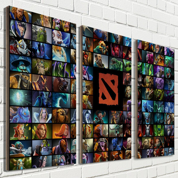 Модульная картина на дереве игры дота 2 dota 2 - 2073 - купить по ...