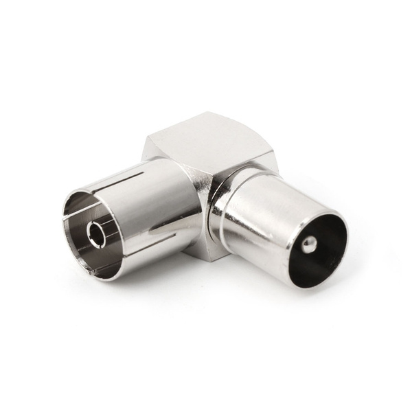 Адаптер ТВ-антенного кабеля 90 , коаксиальный RF-разъем F мама-папа ...