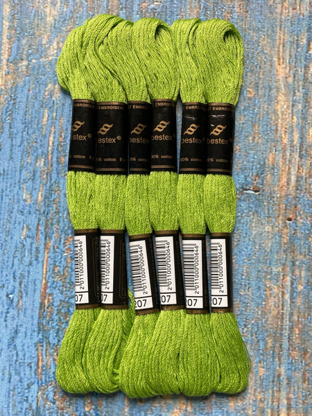 Мулине "Bestex" для вышивания хлопок (6шт*8м) / Нитки мулине / Набор ...