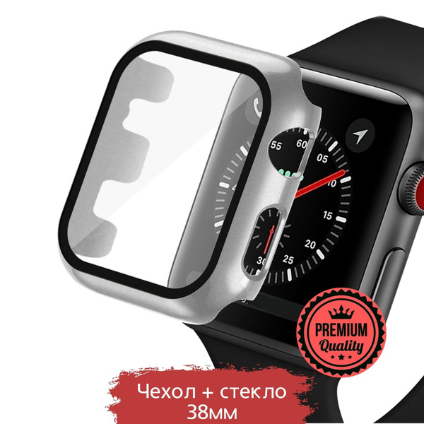 Apple Watch 38мм 1/2/3 Бампер с защитным стеклом / Myrtille - купить с ...