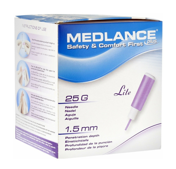 Ланцеты автоматические МЕДЛАНС ПЛЮС ЛАЙТ (MEDLANCE PLUS LITE) 25G 1.5mm ...