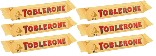 Молочный шоколад Тоблерон милк / Toblerone Milk 35 г 6 шт (Швейцария ...