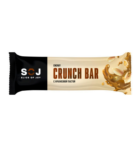 Батончик Soj Crunch Bar кранч с арахисовой пастой, 40 г - купить с ...