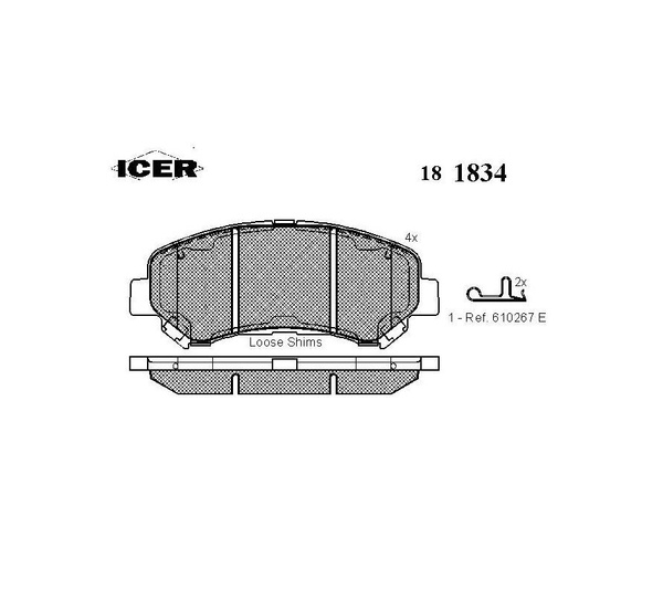 Колодки тормозные ICER 181834 - купить по низким ценам в интернет ...