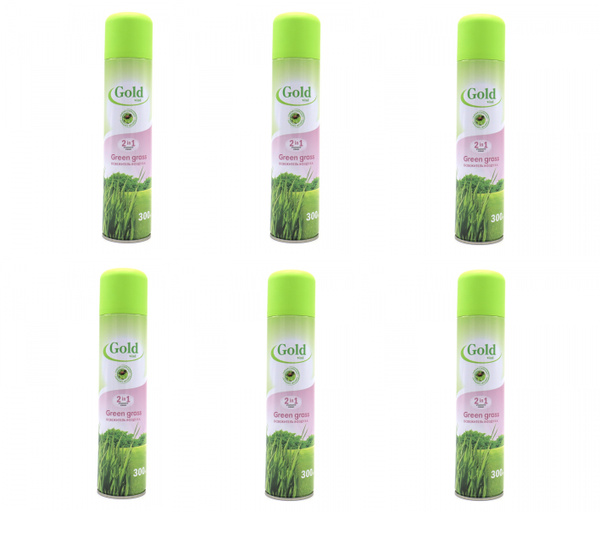 СИБИАР Освежитель Gold WInd Green Grass, 300 мл, 6 шт - купить с ...