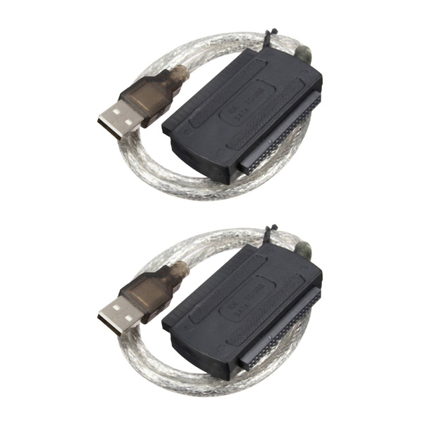 2X USB 2.0 Male to IDE SATA Адаптерный кабель-переходник для жесткого ...