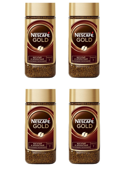 Nescafe Gold Кофе растворимый сублимированный 95 г 4 шт - купить с ...