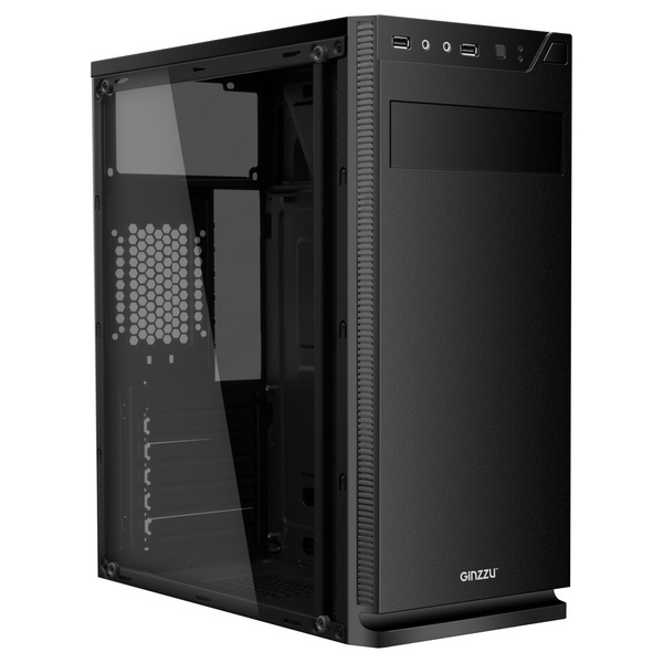 Корпус GINZZU A250 Black, ATX, No PSU, 2xU2, Acryl Side - купить с ...