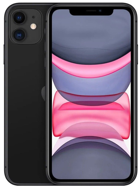 Смартфон Apple 11 айфон iphone 128 ГБ 4 ГБ Черный IPS 1 SIM купить c ...