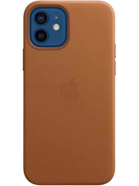 Кожаный чехол MagSafe для iPhone 12 mini / Анимация NFC / Leather Case ...