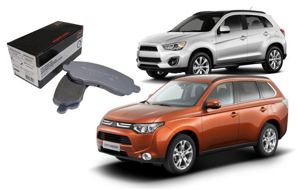 Колодки тормозные передние Mitsubishi ASX (Митсубиси АСХ), Outlander ...