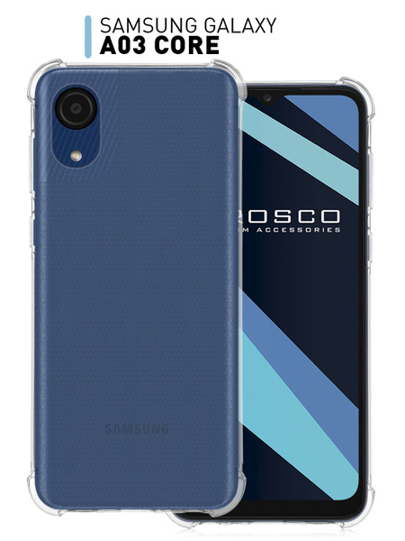 Противоударный силиконовый чехол ROSCO для Samsung Galaxy A03 Core ...