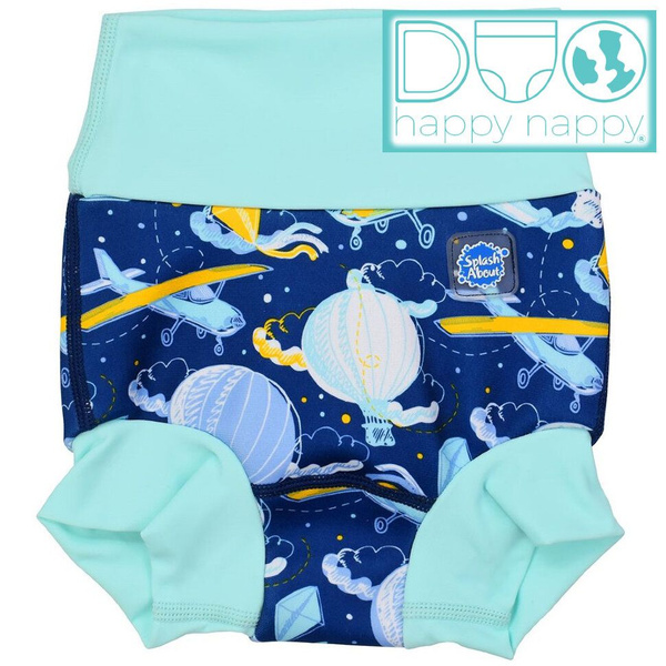Плавки-подгузник DUO Splash About размер M, голубые воздушные шары ...