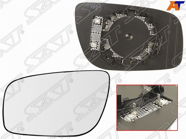 Зеркальный элемент левый для Мерседес W211 2002-2009, Mercedes W211 ...