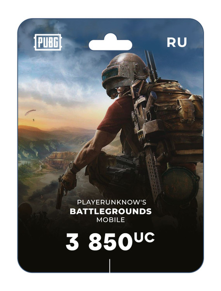 Подарочная карта на пополнение Игровой Валюты PUBG Mobile 3850 UC ...