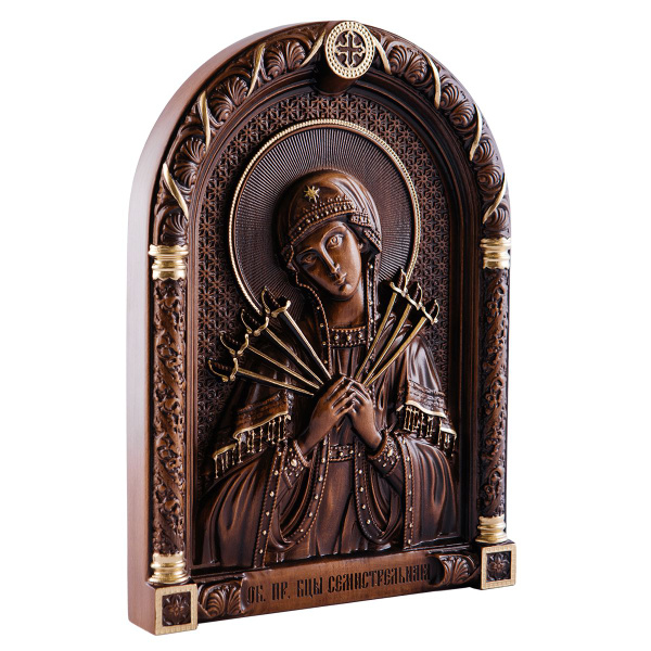 Резная икона "Семистрельная Божья Матерь" - купить по низким ценам в ...