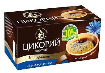Цикорий "Русский цикорий" молотый в фильтр-пакетах 100 гр (25 ...