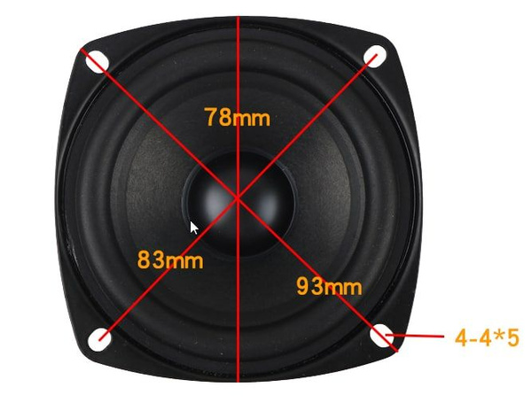 HI-FI Динамик 15W 4 Ом (78 мм) - купить с доставкой по выгодным ценам в ...