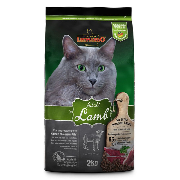 Сухой корм для кошек Леонардо Эдалт Ягненок / Leonardo Adult Lamb 2 кг ...
