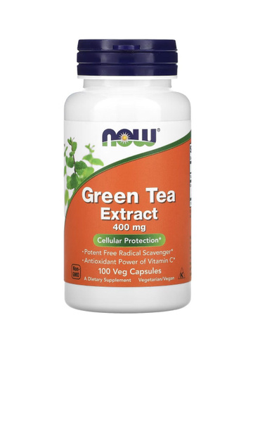 Экстракт Зеленого Чая NOW Green Tea Extract 400 mg 100 капсул - купить ...
