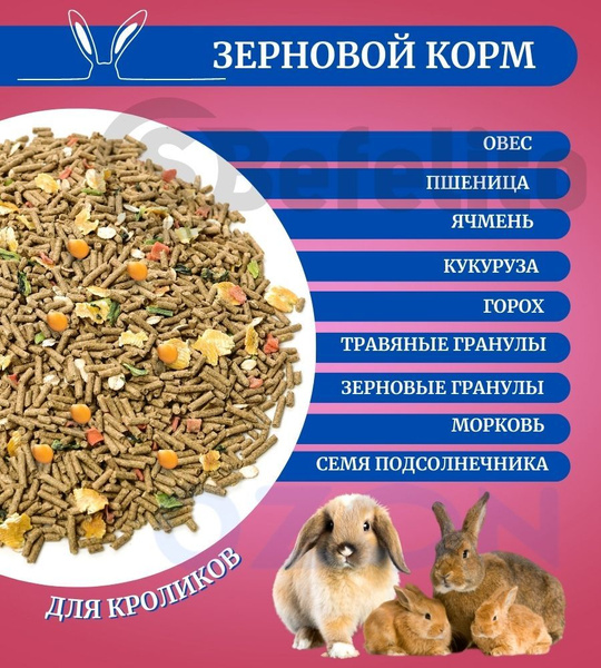 Корм сухой "Мышильд" для декоративных кроликов "Морковная забава ...