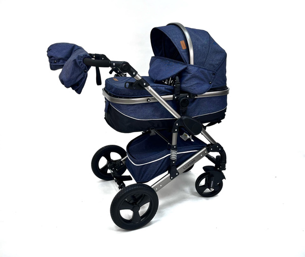 Детская коляска Luxmom 2в1 синий цвет с сумкой - купить с доставкой по ...