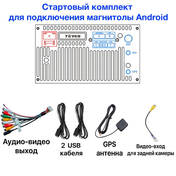 Стартовый комплект для подключения магнитолы Android (7,9,10 дюймов ...
