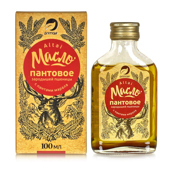 Алтэя Масло зародышей пшеницы с пантами марала "Пантовое", 100 мл ...
