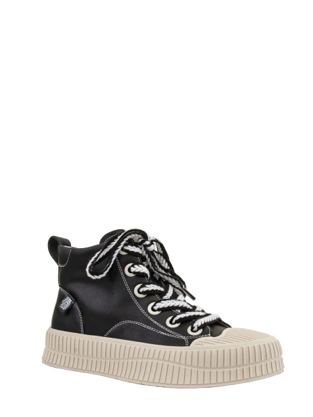 Кеды Женский Milana Натуральная кожа, размер 37 6 Лето Шнурки Без ...