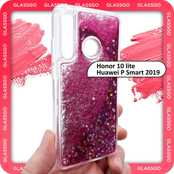 Чехол силиконовый переливашка на Honor 10 lite / P Smart 2019 / для ...