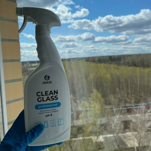 Очиститель стекол и зеркал Grass "Clean Glass Professional" флакон 600 ...