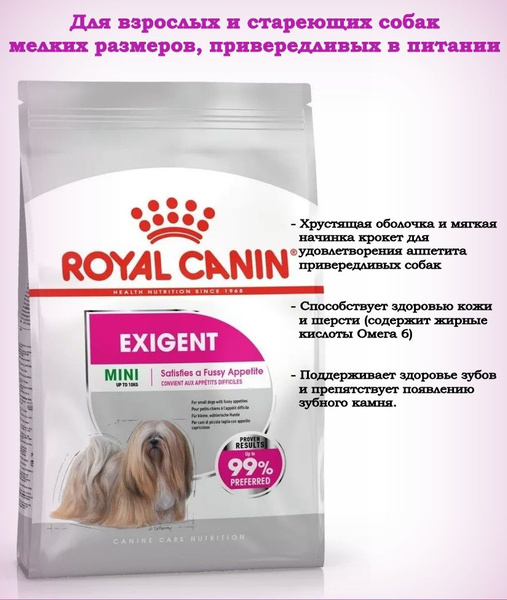 Royal Canin Mini Exigent сухой корм для собак мелких пород ...