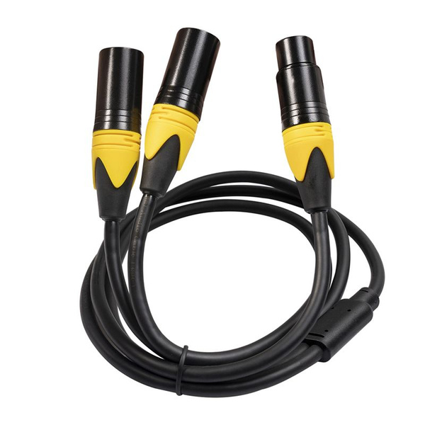 XLR-сплиттер, аудиокабель с 3-контактным гнездом и двойным штекером ...