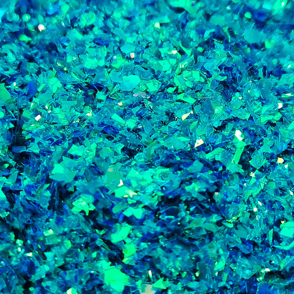 Хлопья Синий перламутр для дизайна ногтей, маникюра, бодиарта, макияжа ...